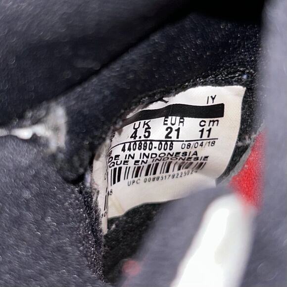 Nike Air Jordan 5 V Retro Bred Black Red 440890-008 Toddler Youth Size 5C Shoes - Picture 11 of 11